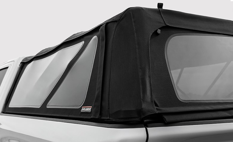 Rear view of a Chevy/GMC Colorado/Canyon with an Access Outlander soft topper on a 6ft box