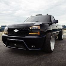 Load image into Gallery viewer, AlphaRex 03-06 Chevy Silverado 1500/2500HD/3500HD/Avalanche Alpha-Black NOVA LED Proj Headlights