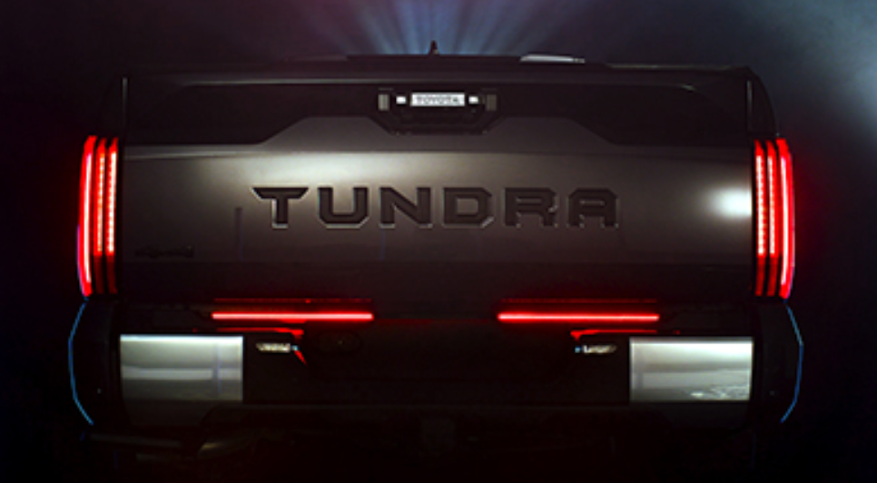 2022-2026 Toyota Tundra LED Tailgate Light Bar Sequential Turn Signals Plug & Play