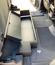 Load image into Gallery viewer, Lockable storage compartment under the rear seat of a 2019-2024 RAM 1500 Crew Cab