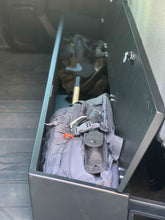 Load image into Gallery viewer, Custom-fit gun storage case under the seat of a 2019-2024 Chevrolet Silverado