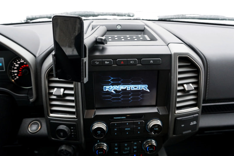 BuiltRight Industries 2015+ Ford F-150/250/350/Raptor Dash Mount & Rear Seat Release - Blk