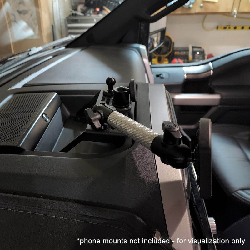 BuiltRight Industries 2022+ Ford Super Duty F-250/350/450 (w/ 12in Screen) Dash Mount