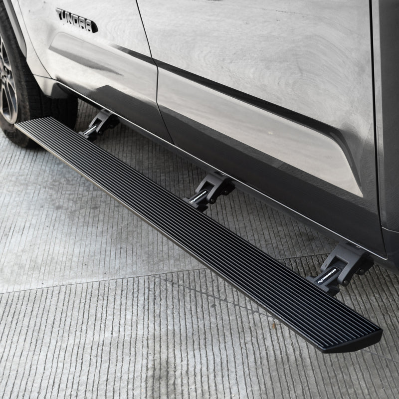 Go Rhino Toyota Tundra CrewMax Cab 4dr E-BOARD E1 Electric Running Board Kit - Tex. Blk