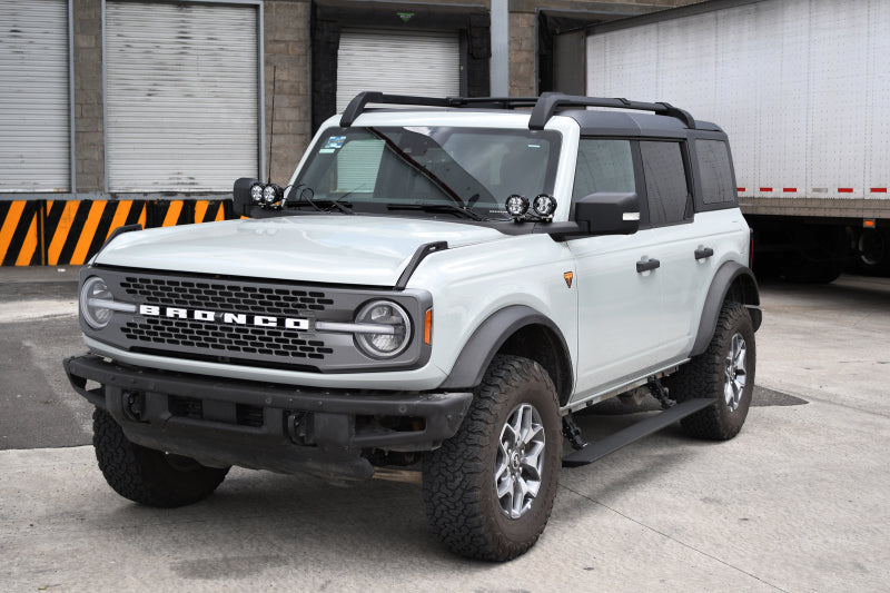 Go Rhino Ford Bronco 4dr E-BOARD E1 Electric Running Board Kit (No Drill) - Tex. Blk