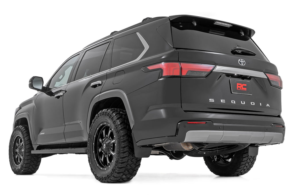 Toyota Sequoia 4WD 2023 model with Rough Country 1.75 inch leveling kit installed