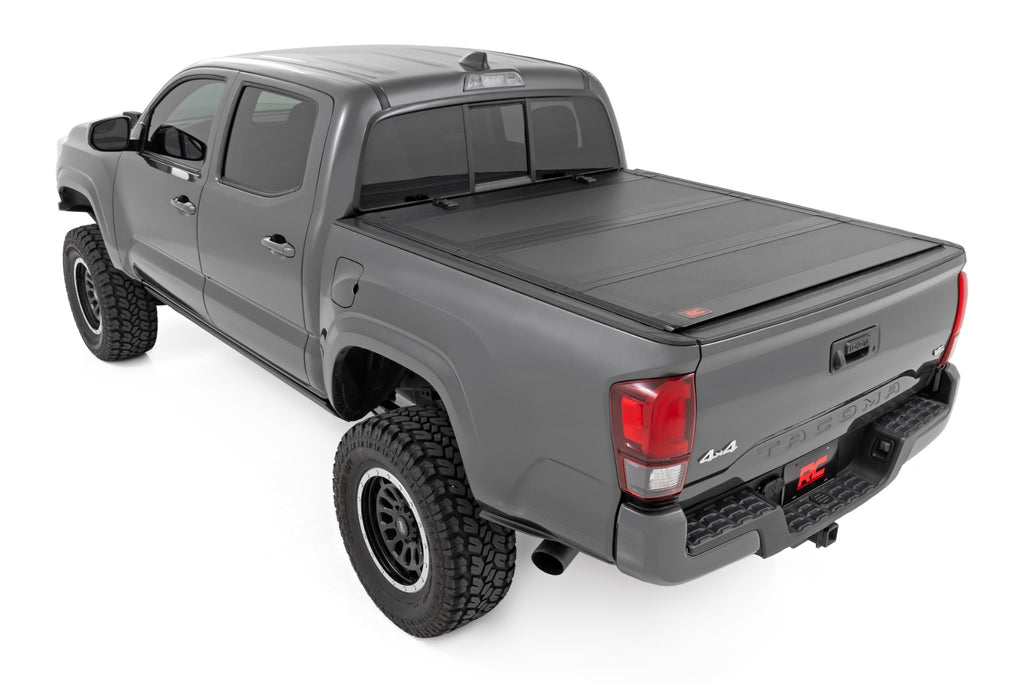 Hard Tri-Fold Flip Up Bed Cover - 5' Bed - Toyota Tacoma 2WD 4WD (16-23)