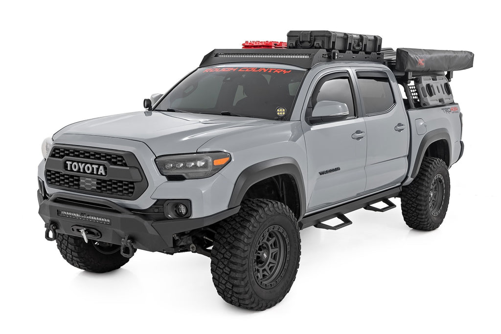 Rough Country - SRL2 Adj Aluminum Step - Double Cab - Toyota Tacoma 2WD/4WD (2005-2023) - 71096