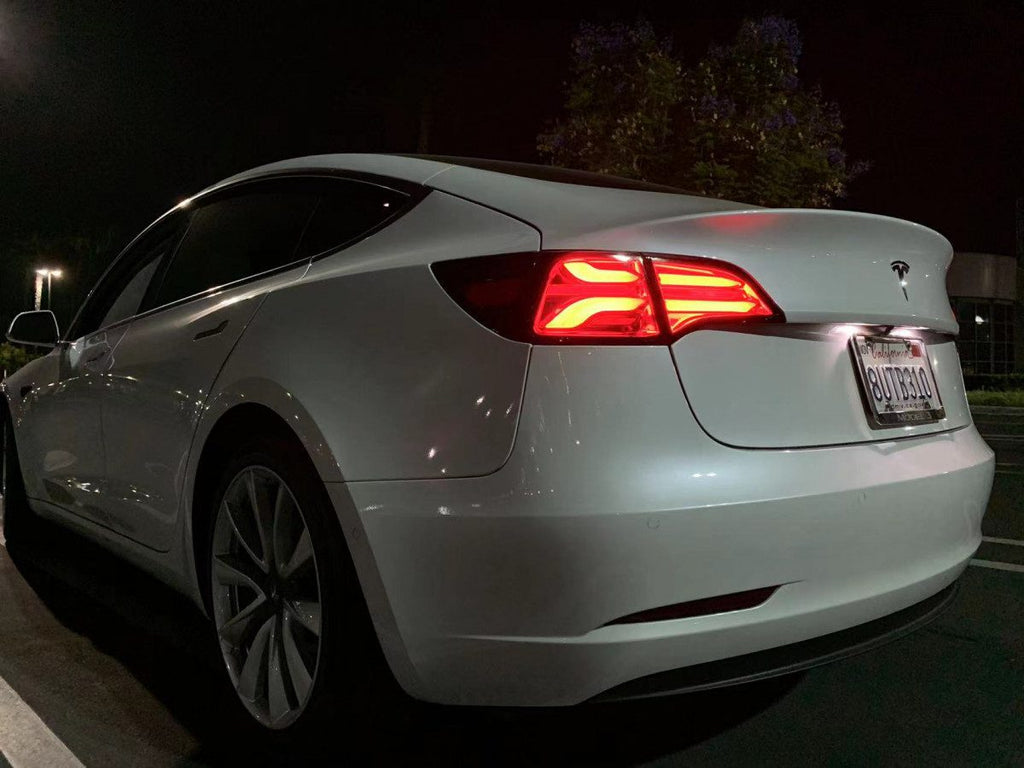 20-24 Tesla Model Y (With Stock Amber Turn Signal) PRO-Series LED Tail Lights Red Smoke