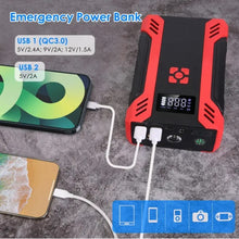 Load image into Gallery viewer, 2000A Portable Jump Starter &amp; Air Compressor Heavy-Duty Battery Booster for 12V Trucks, Cars, and SUVs