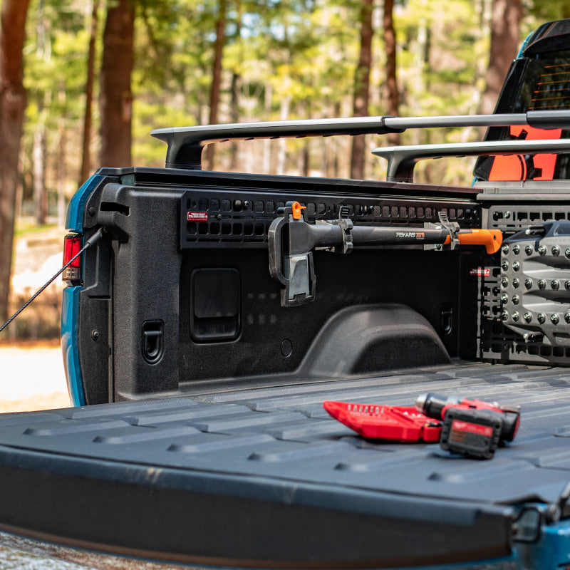 BuiltRight Industries 2022+ Rivian R1T Bedside Rack System - Bedside Molle 1 Panel