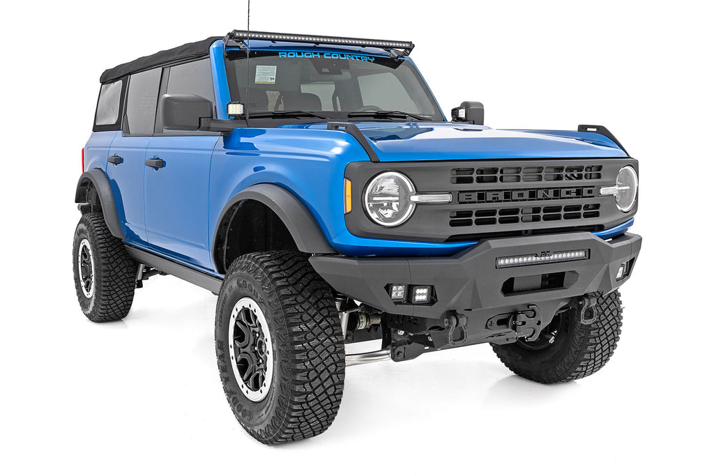 Rough Country Power Running Boards - Lighted - 4 Door - Ford Bronco 4WD (21-23)