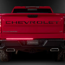 Load image into Gallery viewer, Putco 21-23 Ford F-150 60In Direct Fit Red Blade Kit Tailgate Bars w Factory LED Taillamps