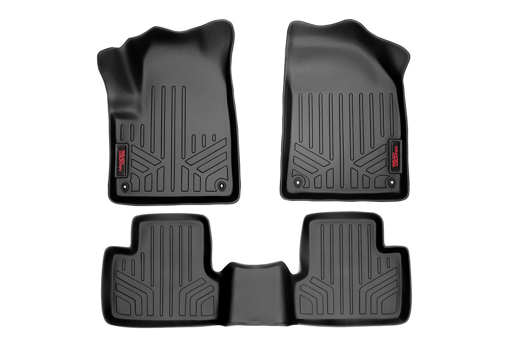 Rough Country Floor Mats - FR & RR - Jeep Cherokee KL 2WD 4WD (2014-2022)