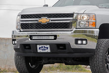 Load image into Gallery viewer, Rough Country - Chevrolet LED Fog Light Kit - Black Series W/ White DRL (11-14 Silverado HD) - 70628DRL