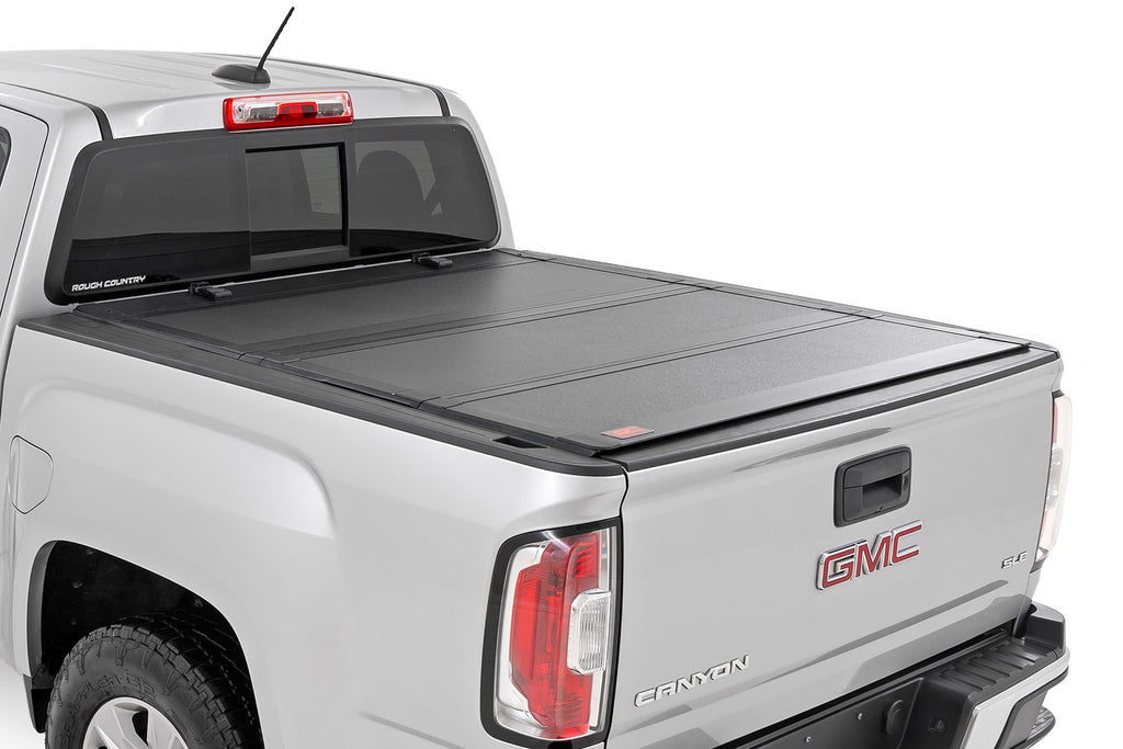Hard Tri-Fold Flip Up Bed Cover - 5' Bed - Chevy GMC Canyon Colorado (15-23)
