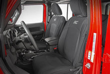 Load image into Gallery viewer, Rough Country Seat Covers - Front And Rear W Armrest - Jeep Wrangler JL (18-23)