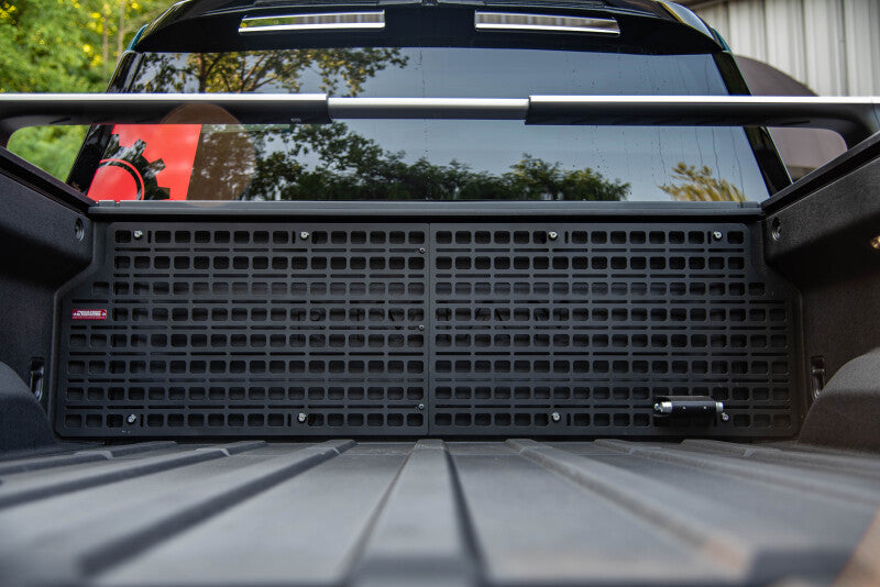 BuiltRight Industries 2022+ Rivian R1T Bedside Rack System - Cab Wall Molle Panel Kit