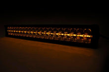 Load image into Gallery viewer, dark_shot_20in_straight_amber_drl_chrome_light_bar_-_70930drla_1_2.jpg