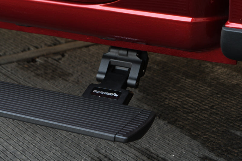 Go Rhino Chevrolet Silverado 1500 CC 4dr E-BOARD E1 Running Board Kit - Bedliner Coating