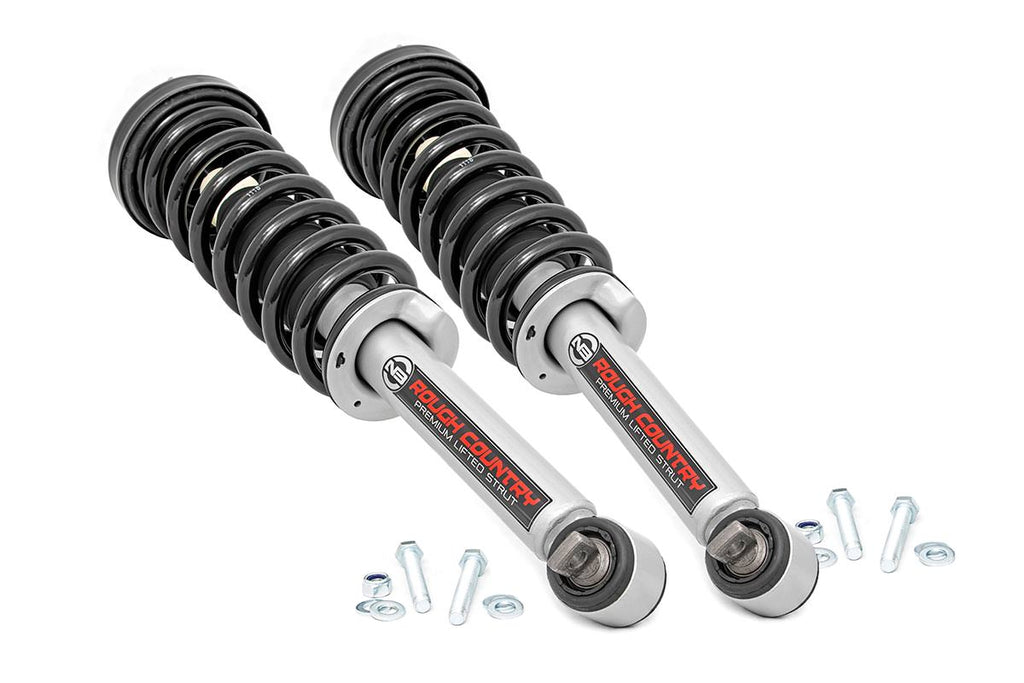 Rough Country Loaded Strut Pair - 4 Inch - Ford F-150 4WD (2014-2023)