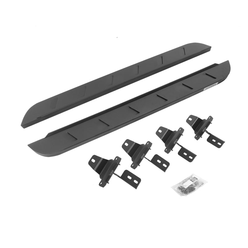 Go Rhino Jeep Wrangler JL 2DR RB10 Slim Running Boards Kit (Incl. Brackets) - Tex. Blk
