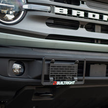 Load image into Gallery viewer, BuiltRight Industries 2021+ Ford Bronco (w/Std Plastic Bumper) License Plate Relocation Kit