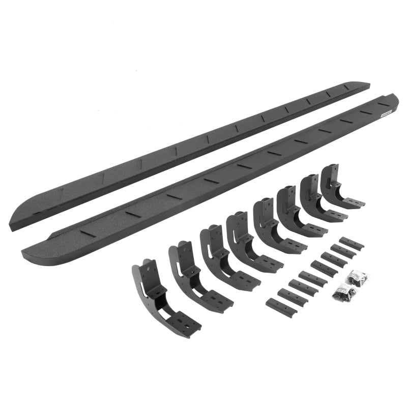 Go Rhino GMC Sierra 3500HD CC (New Bdy) RB10 Slim Running Boards Kit (w/Brackts) - Bedliner Ct