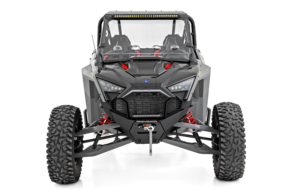 30 In. Single Row Light Mount - Front - Black Series - Polaris RZR Turbo R 4WD