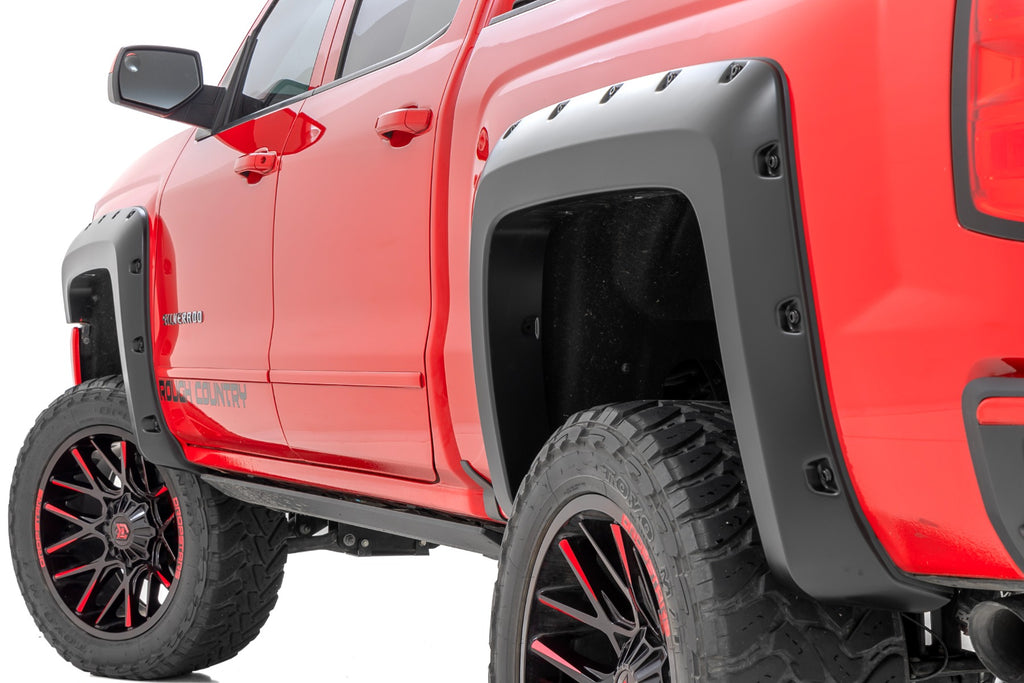 Pocket Fender Flares - 5'9 In. Bed - Gas Door - Chevy Silverado 1500 (14-18)