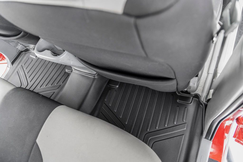 Rough Country Floor Mats - Front And Rear - Toyota Tacoma 2WD 4WD (2005-2011)