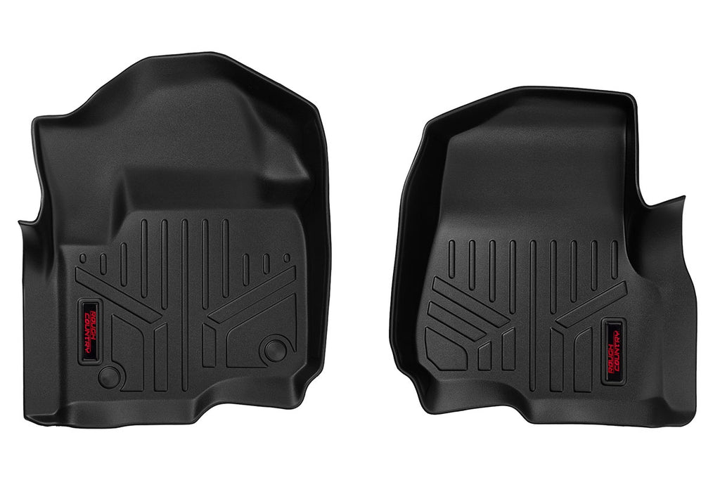 Rough Country Floor Mats - Front - Ford Super Duty 2WD 4WD (2017-2022)