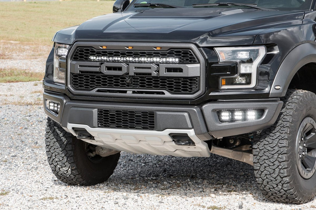 Rough Country - LED Light - Grille Mount - 30" Black Single Row - Ford Raptor (17-20) - 70702
