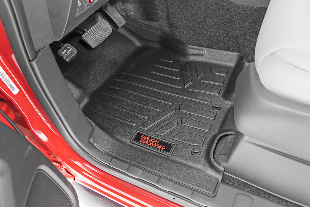 Rough Country Floor Mats - FR & RR - Crew Cab - Nissan Frontier 2WD 4WD (22-23)