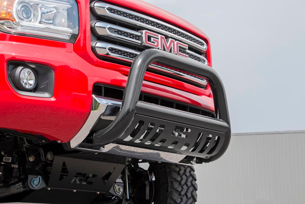 Rough Country Black Bull Bar - Chevy GMC Canyon Colorado 2WD 4WD (2015-2022)