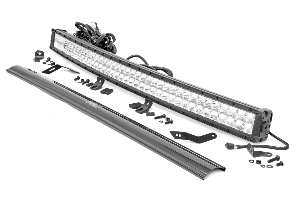 LED Light - Front Mount - 40 In. Chrome Dual Row - White DRL - Honda Talon 1000