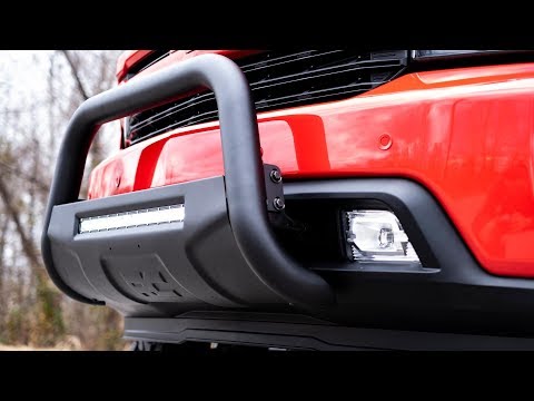 Rough Country Black LED Bull Bar - Chevy Silverado 1500 2WD 4WD (2019-2022)