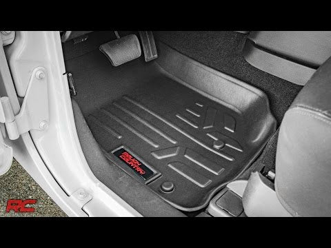 Rough Country Floor Mats - Front - Jeep Wrangler TJ (97-06) 4WD