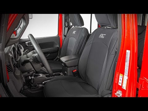Rough Country Seat Covers - Front And Rear - Jeep Wrangler JL 4WD (2018-2023)