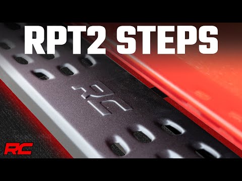 RPT2 Running Boards - Crew Cab - Black - Chevy GMC 1500 2500HD 3500HD (19-24)