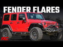 Load image into Gallery viewer, Rough Country High Clearance LED Flat Fender Flare Kit - UV Treated - Jeep Wrangler JK (07-18)