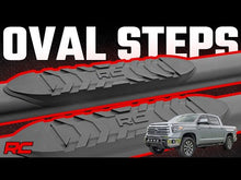 Load image into Gallery viewer, Rough Country Oval Nerf Step - Crew Cab - Black - Toyota Tundra 2WD 4WD (07-21)