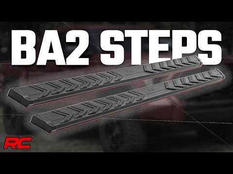 Rough Country BA2 Running Boards - Side Step Bars - 4-Door - Ford Bronco (2021-2023)