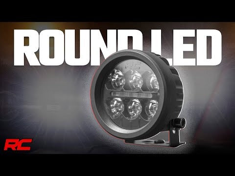 Rough Country - Black Series Round LED Light Pair - 3.5 Inch - Amber DRL - 70900A