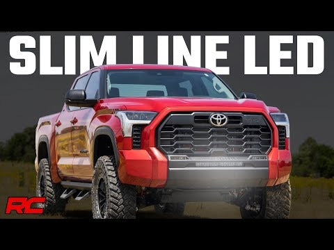 Rough Country - LED Light Kit - Bumper Mount - 20" Black Slim Line - Toyota Tundra (22-25) - 71077