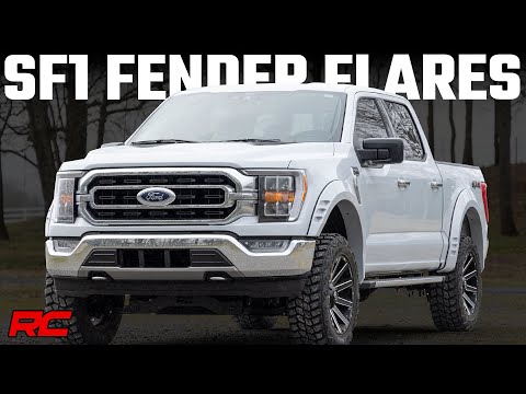 Rough Country SF1 Fender Flare - White - Ford F-150 2WD 4WD (2021-2023)