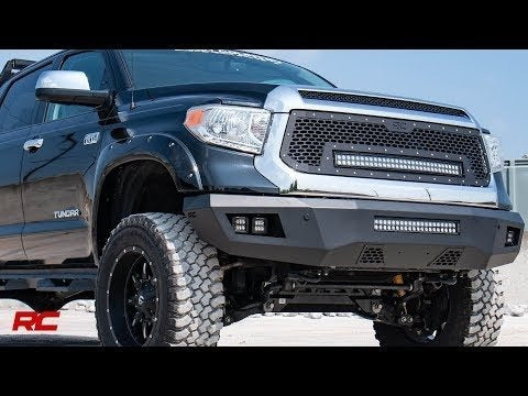 Rough Country - Mesh Grille - 30" Dual Row LED - Black - Toyota Tundra (14-17) - 70226
