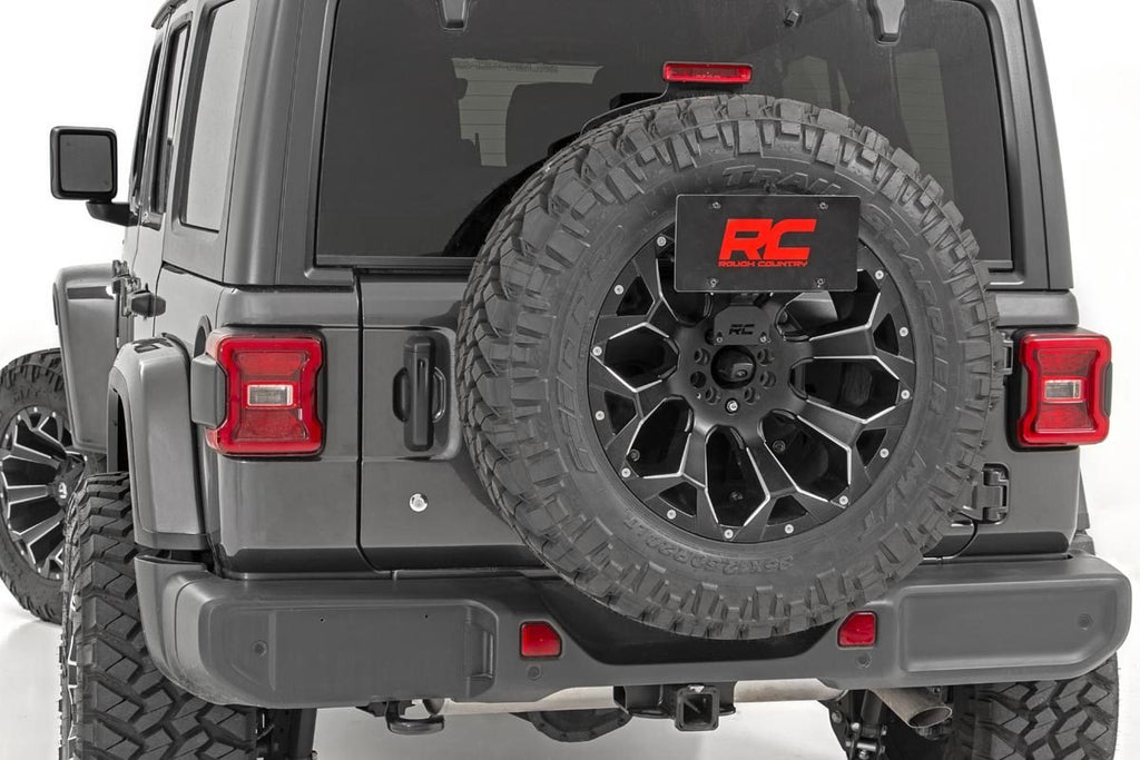 Rough Country License Plate Relocation Bracket - Jeep Wrangler 4xe (21-23) Wrangler JL (18-23)