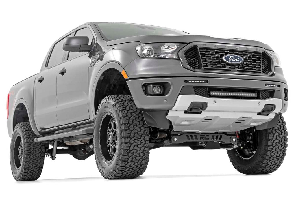 Rough Country - LED Light - Bumper Mount - 6" Black Slimline Pair - Ford Ranger (19-23) - 70829