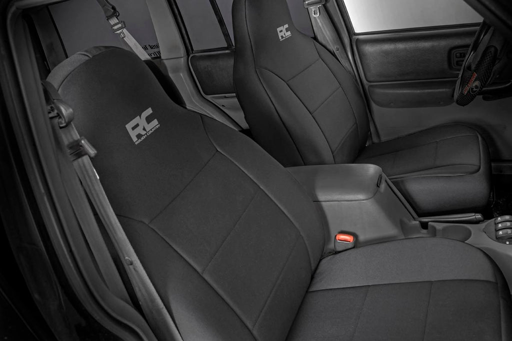 Rough Country Seat Covers - Non Detach Headrest FR & RR - Jeep Cherokee XJ (97-01)